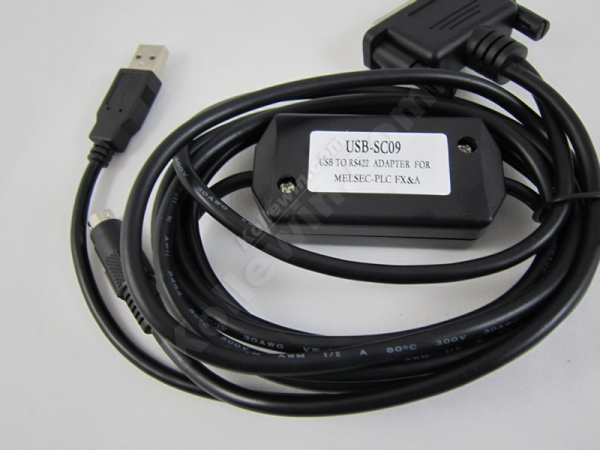 USB-SC09:USB/RS422 adapter for Mitsubishi FX & A series PLC