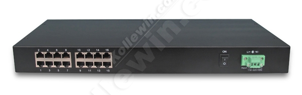 IES1016 16-port Rackmount Industrial Ethernet Switch