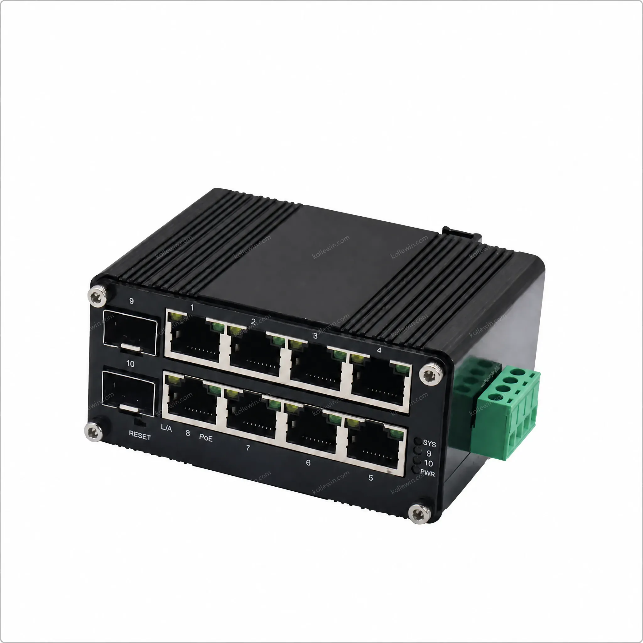 Mini Industrial Web Managed 8 Port PoE + 2 Port SFP Ethernet Switch for Smart CCTV Solar Networking