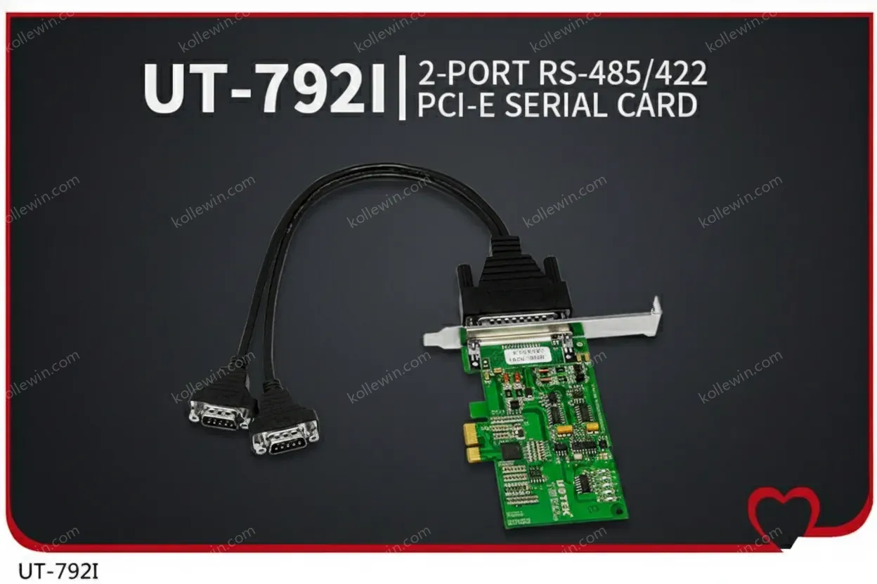 UOTEK Industrial High Speed PCI-E to 8 Port RS-485 RS-422 Serial Card PCIE to RS485 RS422 Converter ESD Anti-lightning 4U UT-798