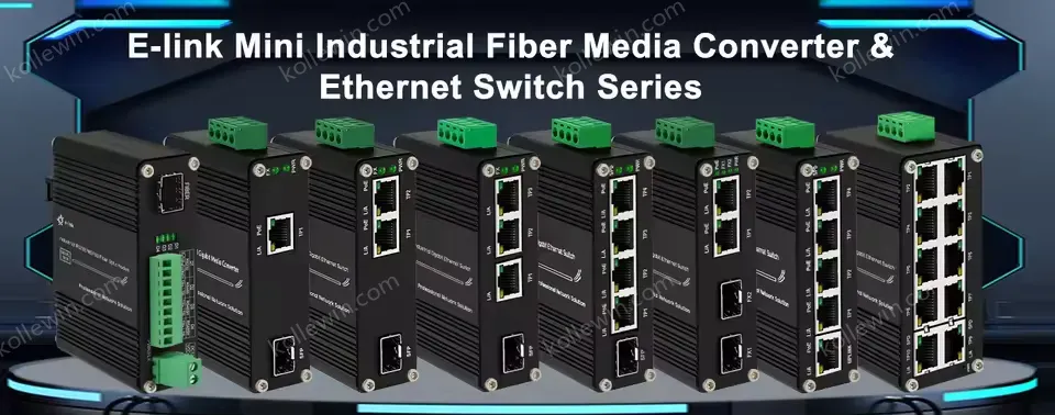 12-48V DC Input Mini Industrial 4 RJ45 + 1 SFP Gigabit Ethernet Switch for CCTV Automation Robotics Solar ELV Systems
