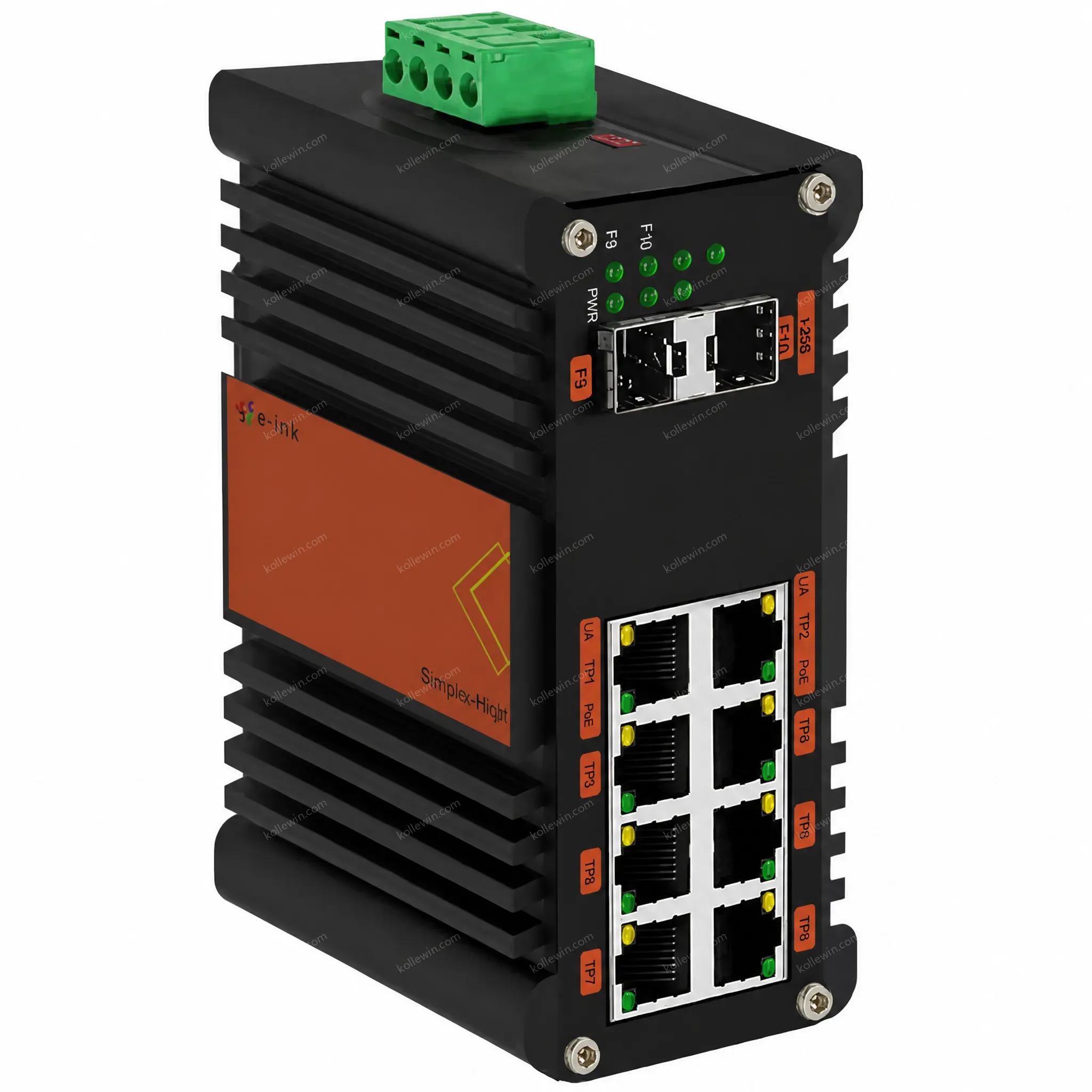 Industrial L2+ 8-Port 10/100/1000T 802.3at PoE + 2-Port 1000X SFP Managed Ethernet Switch IP40