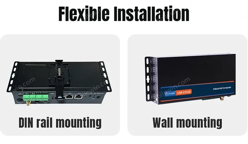 PUSR ARM Linux Desktop Industrial Computer DDR4 Ubuntu 24.04 RK3562 4G WiFi Ethernet Network Support PLC HDMI Mini PC USR-EG528