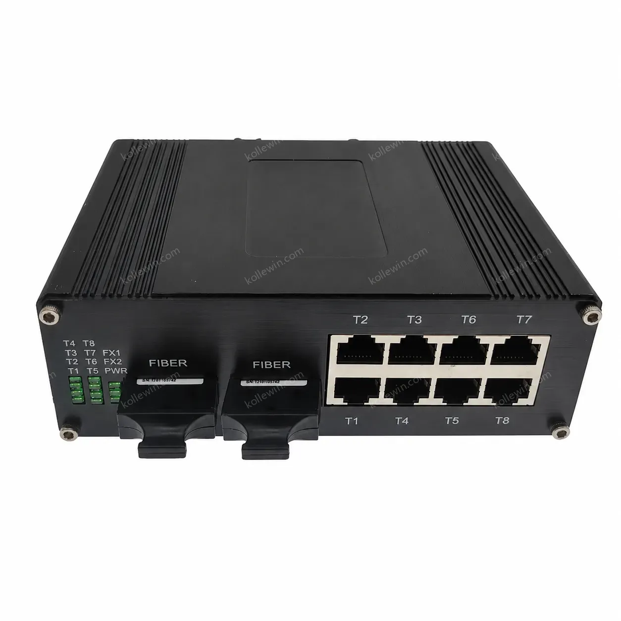 8+2 Port Industrial Ethernet Switch with 2 SFP, IP40 Rating, DIN-rail Mount 12~58VDC, Gigabit