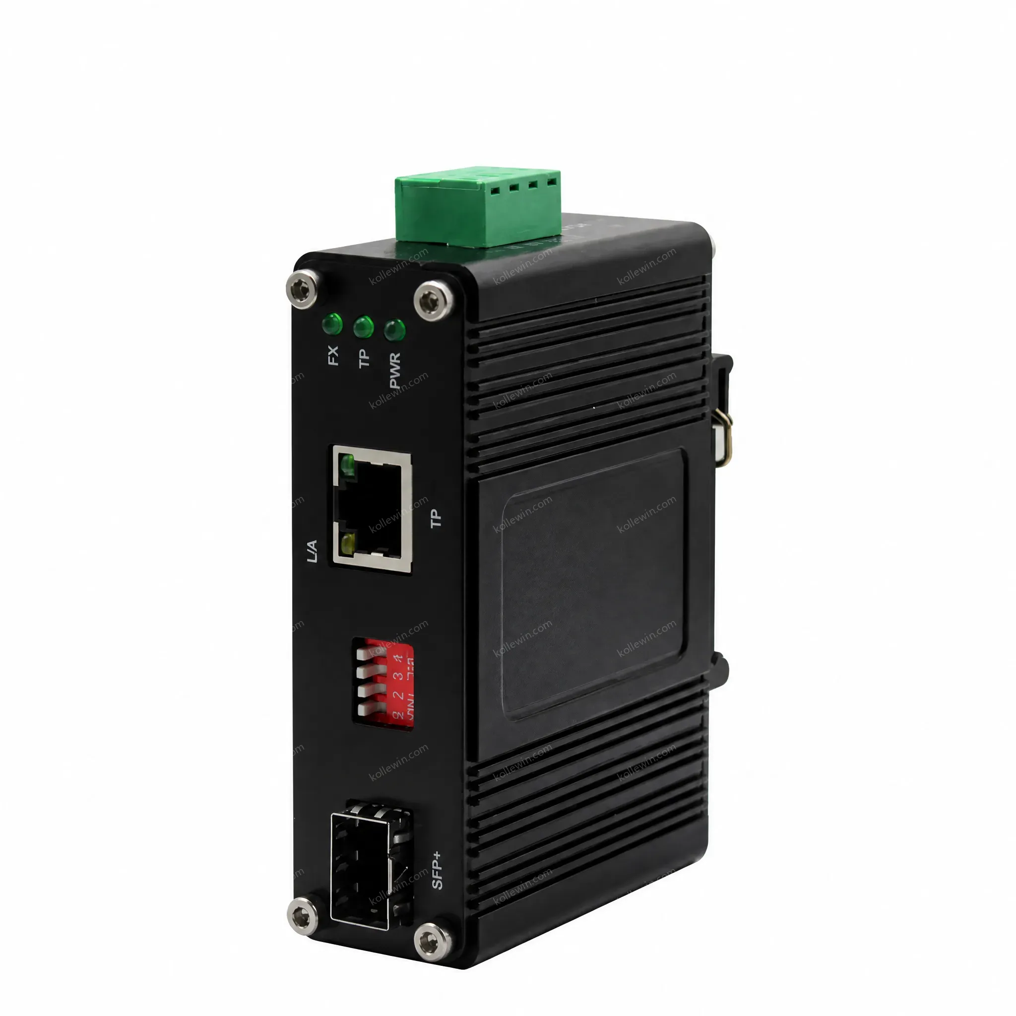 10G Fiber Media Converter 10G 5G 2.5G 1G 100M Copper to 10GBASE-X SFP Din Rail Industrial Fiber Ethernet Media Converter