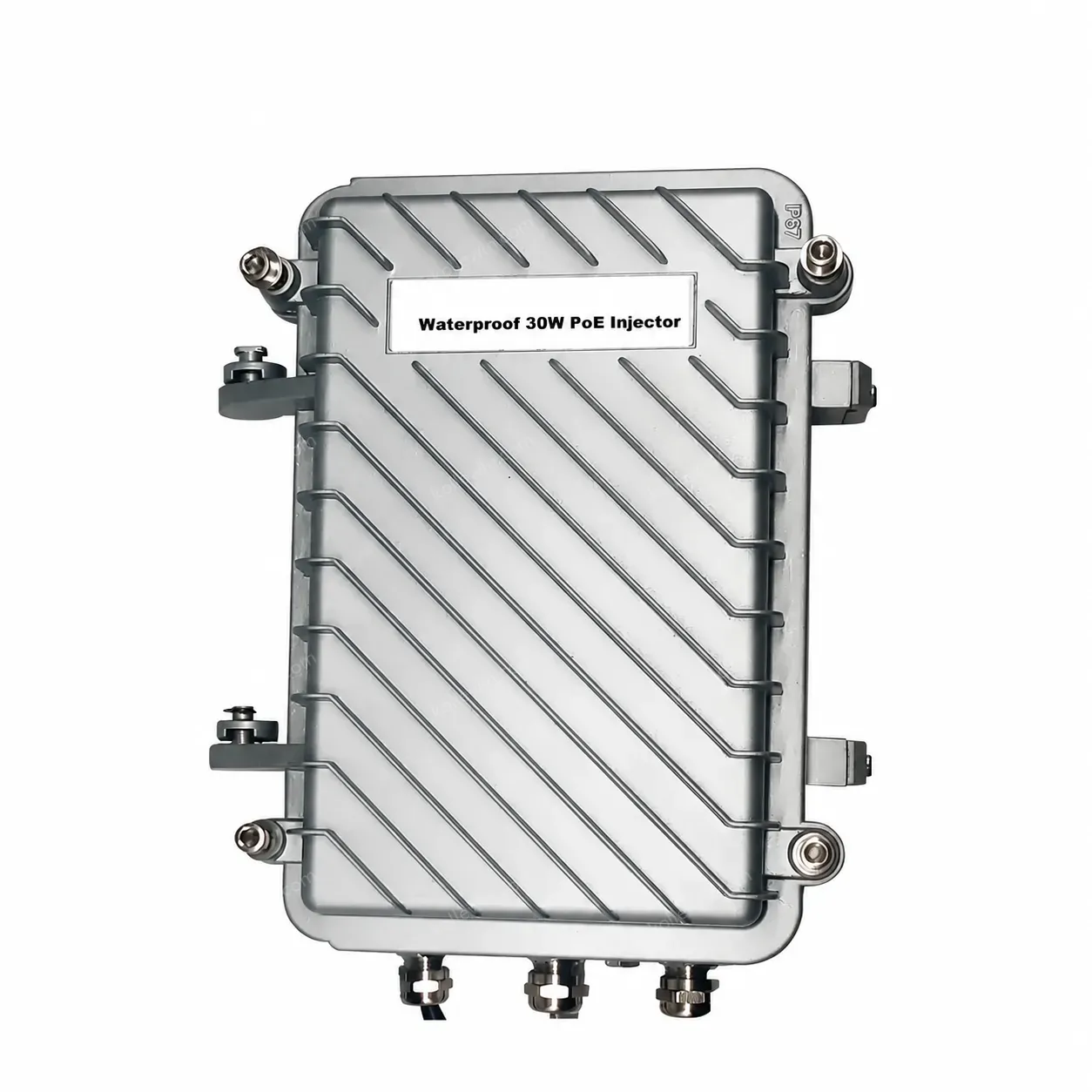IP67 Waterproof Industrial 30W Gigabit PoE Injector with 6KV Surge Protection for Harsh Environment