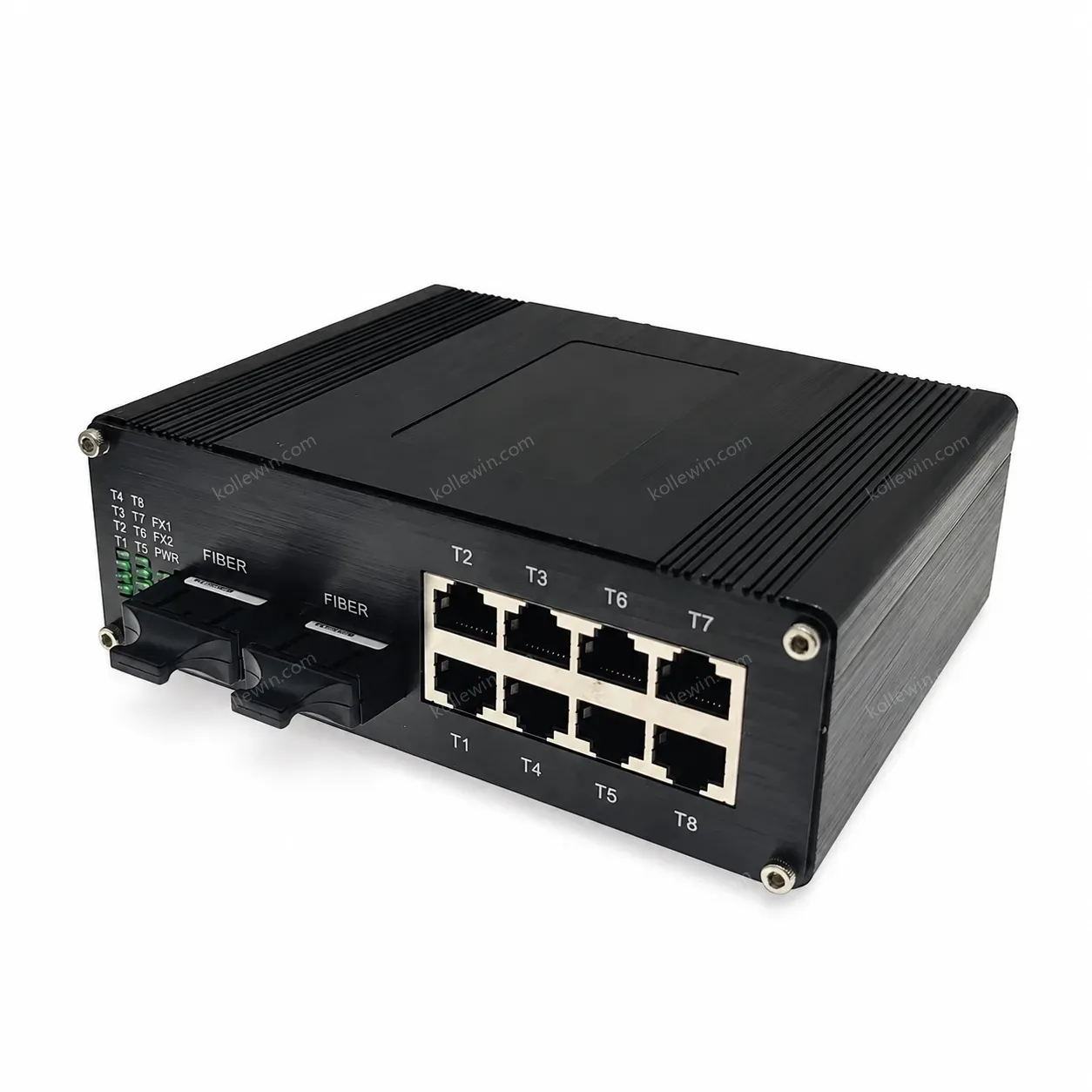 Industrial 8-port 10/100/1000Base-T + 2-port 1000BASE-X Ethernet Switch with SNMP QoS Stackable E-link