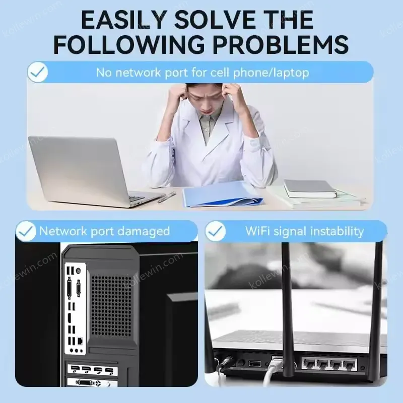 USB 3.0 to SFP Gigabit Ethernet Adapter - Mini Network Interface Card Compatible with Windows/macOS/Linux, Full/Half Duplex