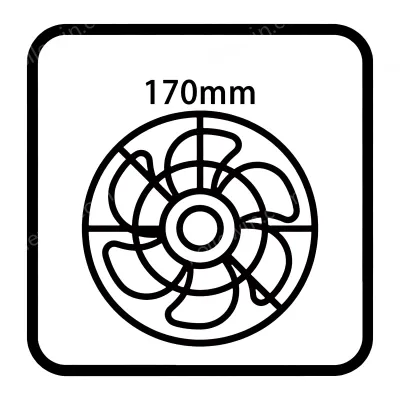 170mm ac fan