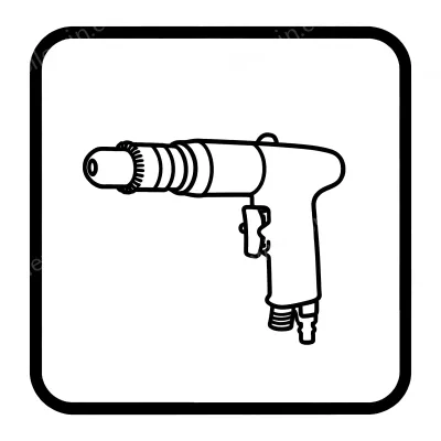 Handheld pneumatic drill