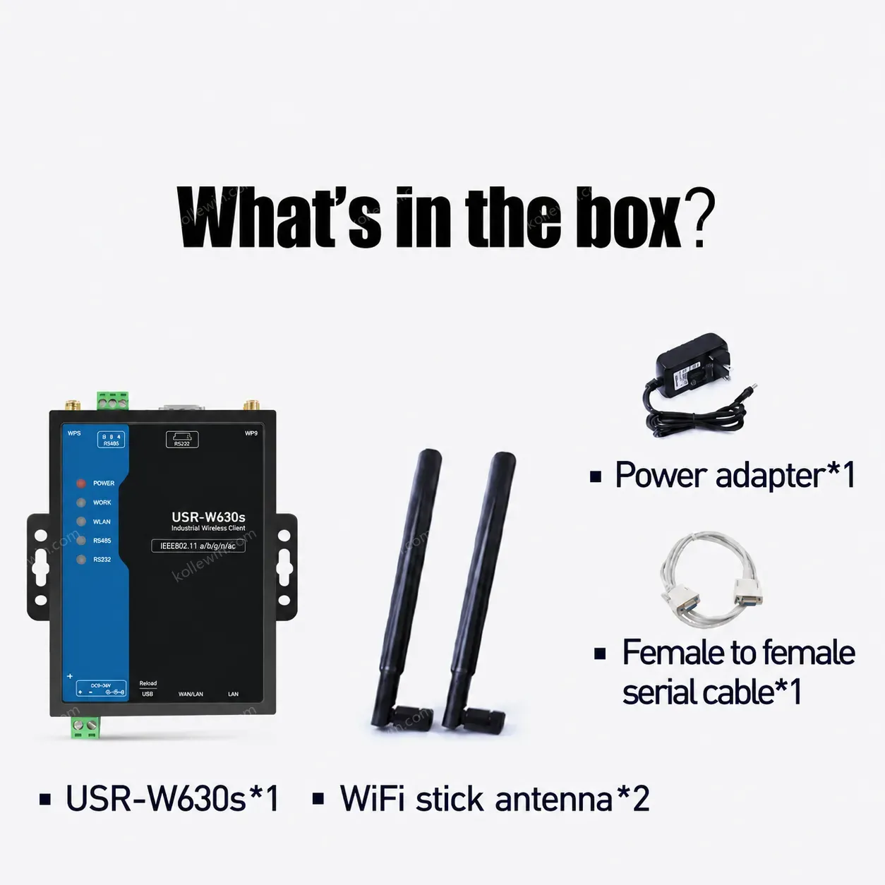 PUSR Dual Band 2.4GHz and 5GH Wireless Client Qualcomm Processor & WiFi 5 SoC Modbus RTU to TCP USR-W630s
