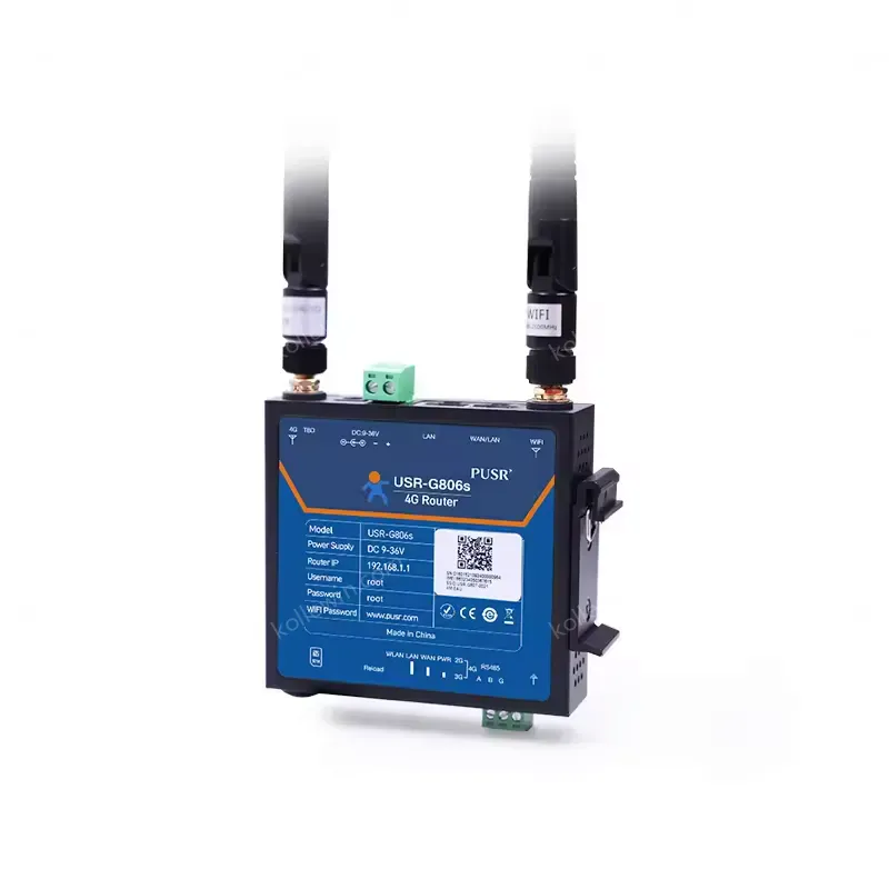 USR-G806s-EAU 4G Industrial Cellular Router Support WiFi VPN and RS485 With Serial Ports 1*WAN/LAN 1*LAN