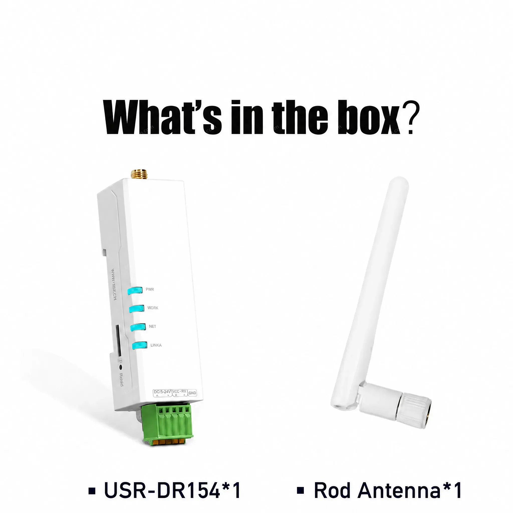 PUSR DIN Rail 4G Wireless Modem Ultra-Small Size RS485 Interface Easy to Integrate Remote FOTA Upgrading Firmware USR-DR154-E