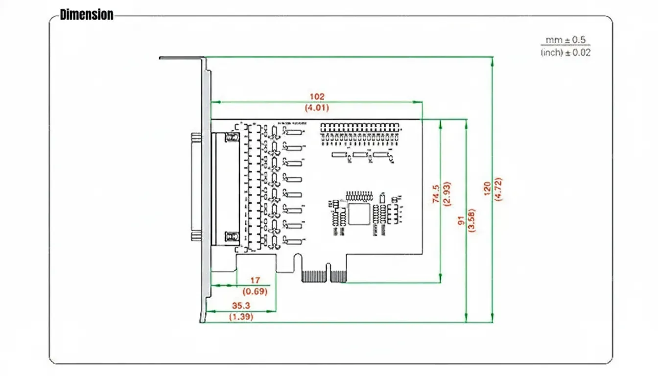 UOTEK Industrial High Speed PCI-E to 8 Port RS-485 RS-422 Serial Card PCIE to RS485 RS422 Converter ESD Anti-lightning 4U UT-798