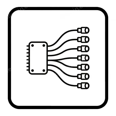 Fiber optic sensor and amplifier matrix fiber optic