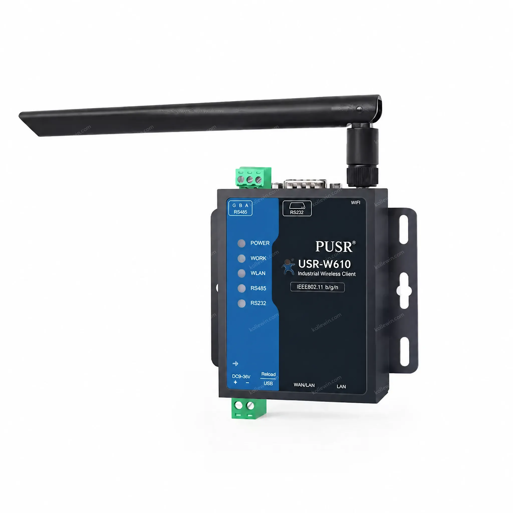 PUSR Serial RS485 RS232 to WiFi Converter Modbus Rtu to TcP Industrial Wireless WiFi Clients USR-W610 (Qualcomm Version)