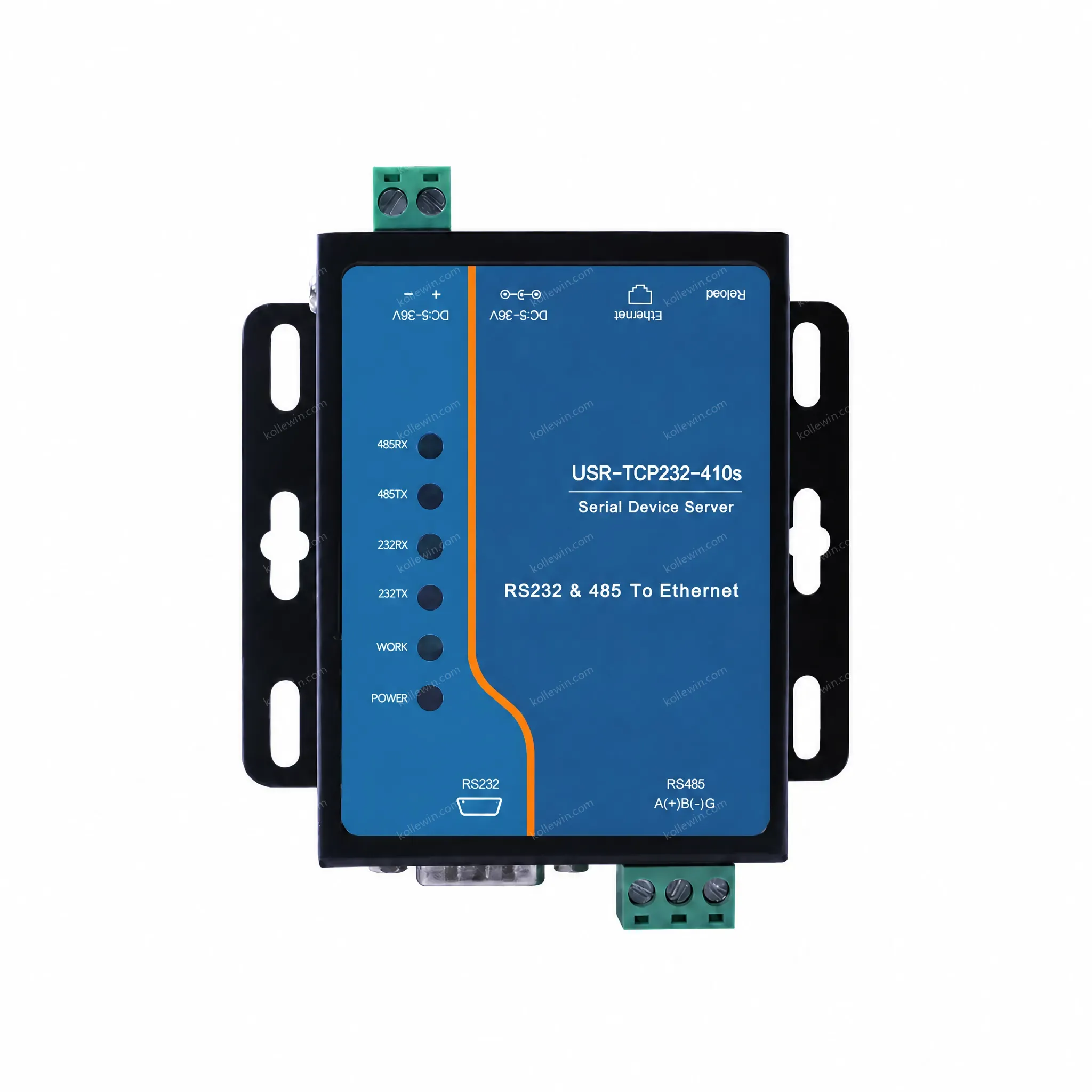 USR-TCP232-410S-RT RS232 RS485 to Ethernet Converters Modbus RTU/TCP Protocol Conversion Support Transparent TCP/UDP/HTTP