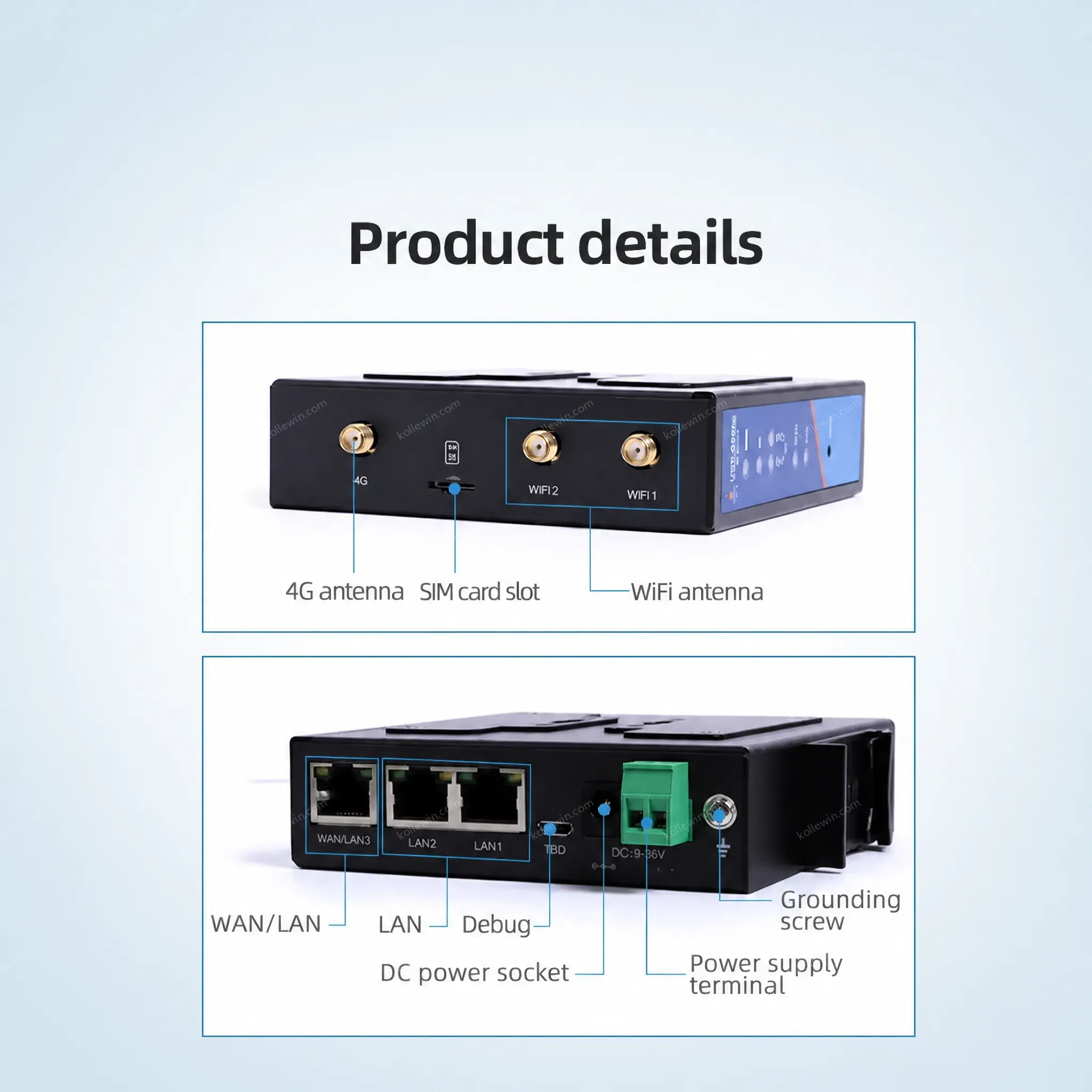 USR-G806w Industrial WiFi Enhanced Lte Cellular 4G Router Support OpenVPN With Sim Card for EMEA/Southeast Asia/Latin/Australia