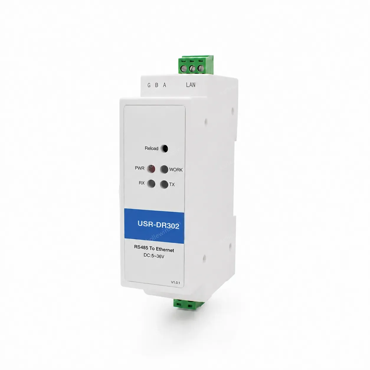 USR-DR302 Din-rail Modbus RTU to TCP RS485 Serial to Ethernet Converter DC5-36V RJ45 10/100Mbps CE/FCC Certified IP30