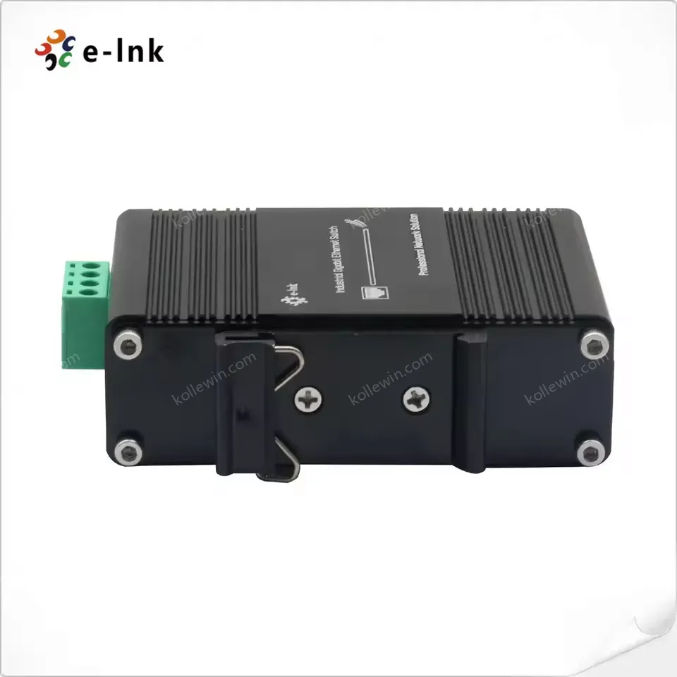 Mini Industrial 4-Port 10/100/1000T + 1-Port 100/1000X SFP Gigabit Ethernet Switch