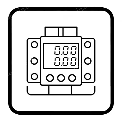 Digital display time relay