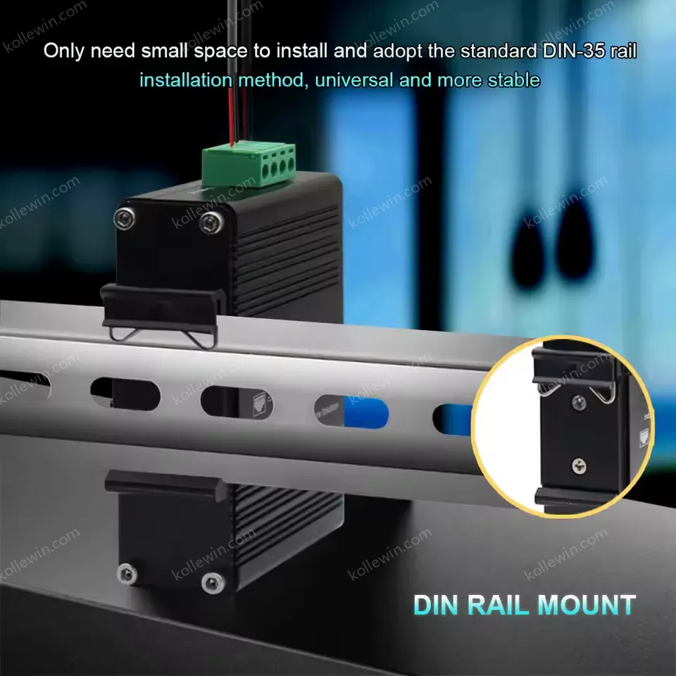 Wholesale Industrial 4-Port 10/100/1000BASE-T 802.3at PoE + 1-Port 10/100/1000T Ethernet Switch