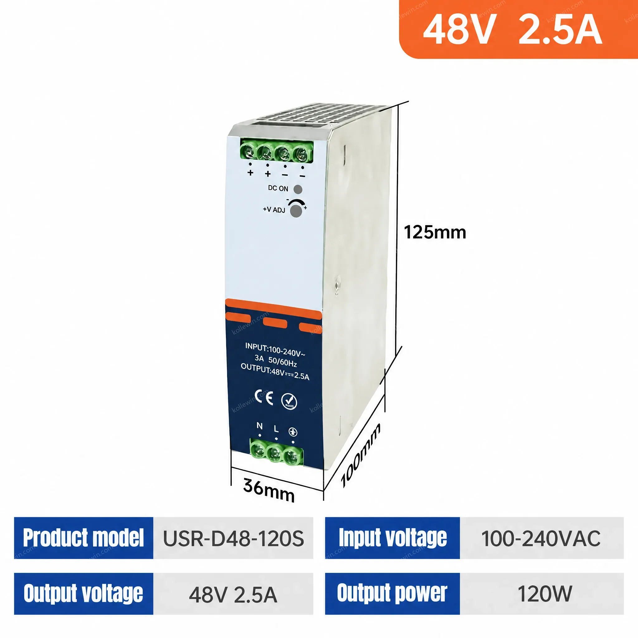 PUSR 5/8-Port 10/100/1000Mbps Industrial Gigabit Ethernet Switch VLAN Support QoS Lighting Protection 6KV Plug&Play USR-ISG/ISF