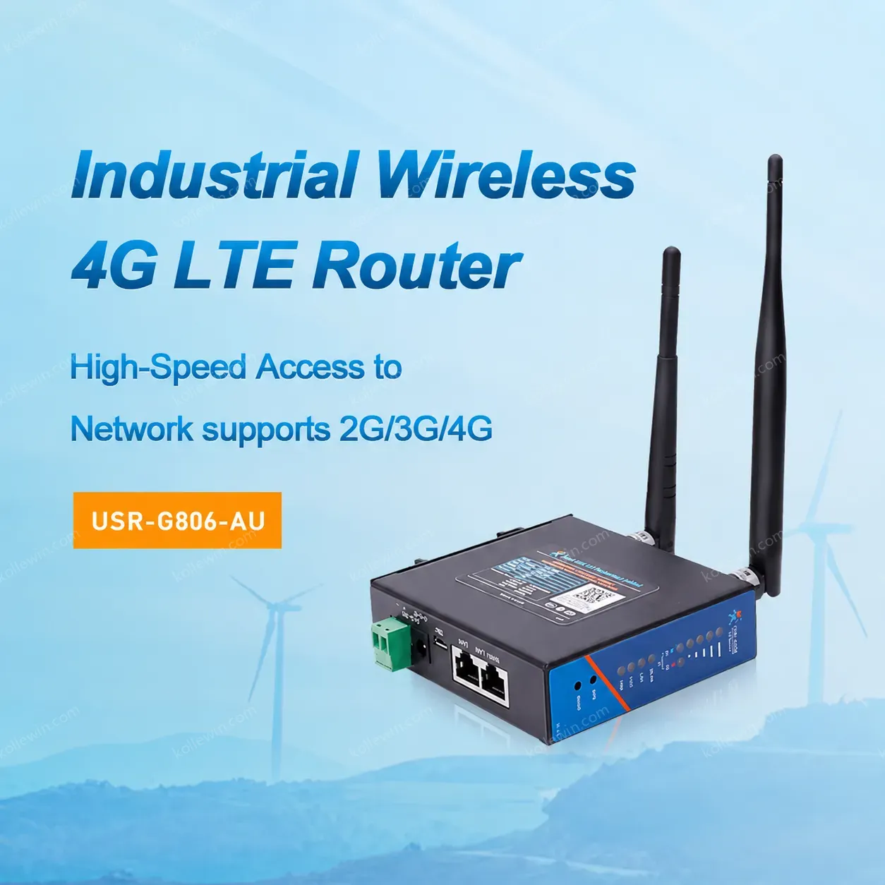 G806-AU Australia & Latin America & New Zealand & Taiwan M2M Industrial WCDMA 3G 4G VPN WIFI Router for Bus / Car / Vehicle