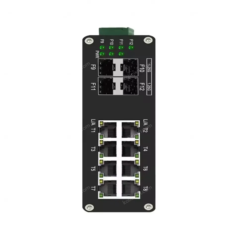Managed Network Switch Industrial L2+ 8 Port 10/100/1000T + 4 Port 1000X SFP Gigabit Ethernet Switch