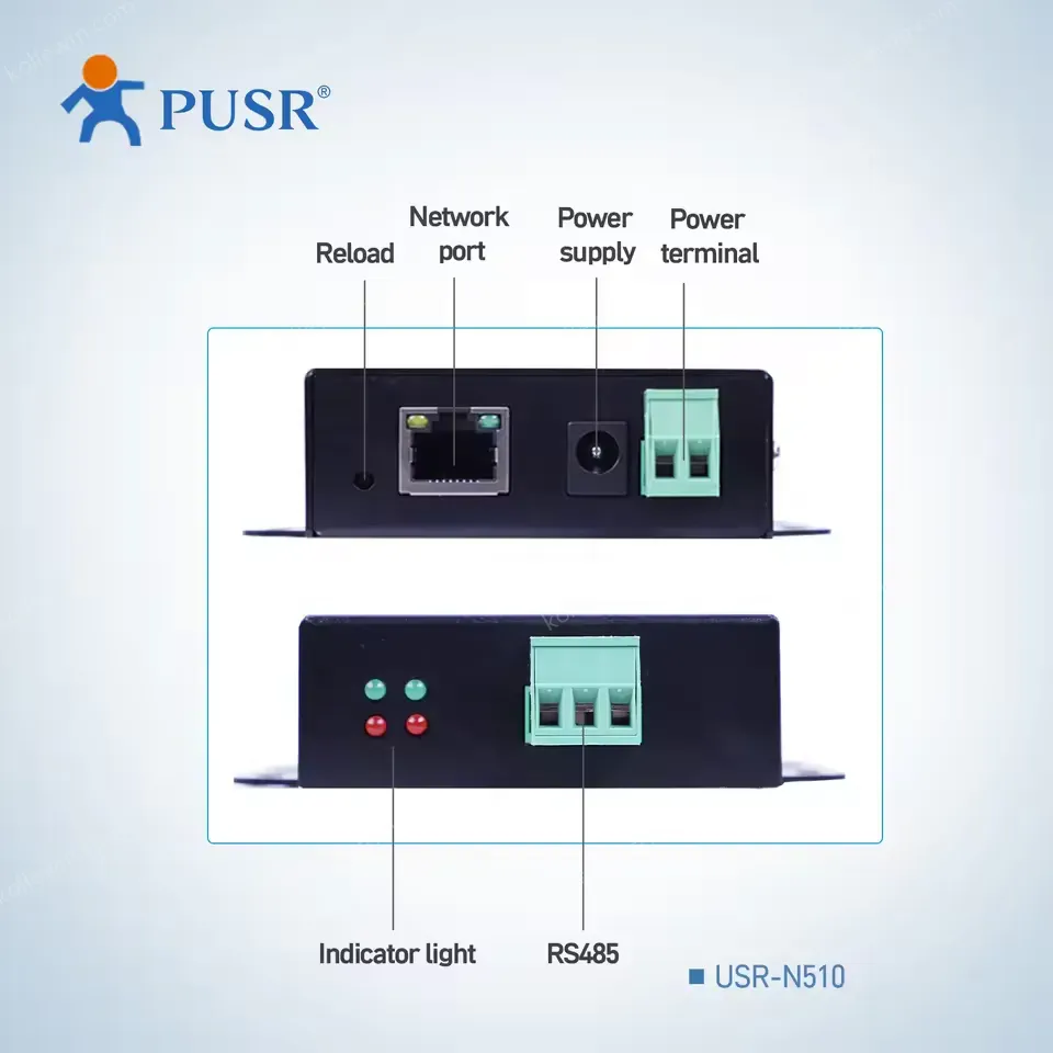 USR-N510 H7-4 Version Modbus to Mqtt IoT Gateway Serial Device Server RS485 to Ethernet Converter