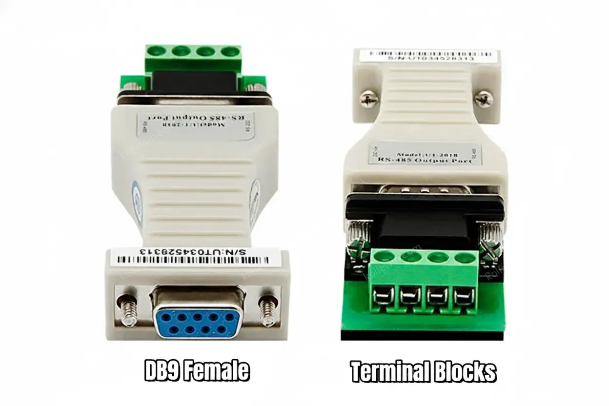 UOTEK Mini RS232 to RS485 Converter RS 232 DB9 RS-232 To RS-485 Adapter Serial Connector Half Duplex Anti Lightning UT-201B