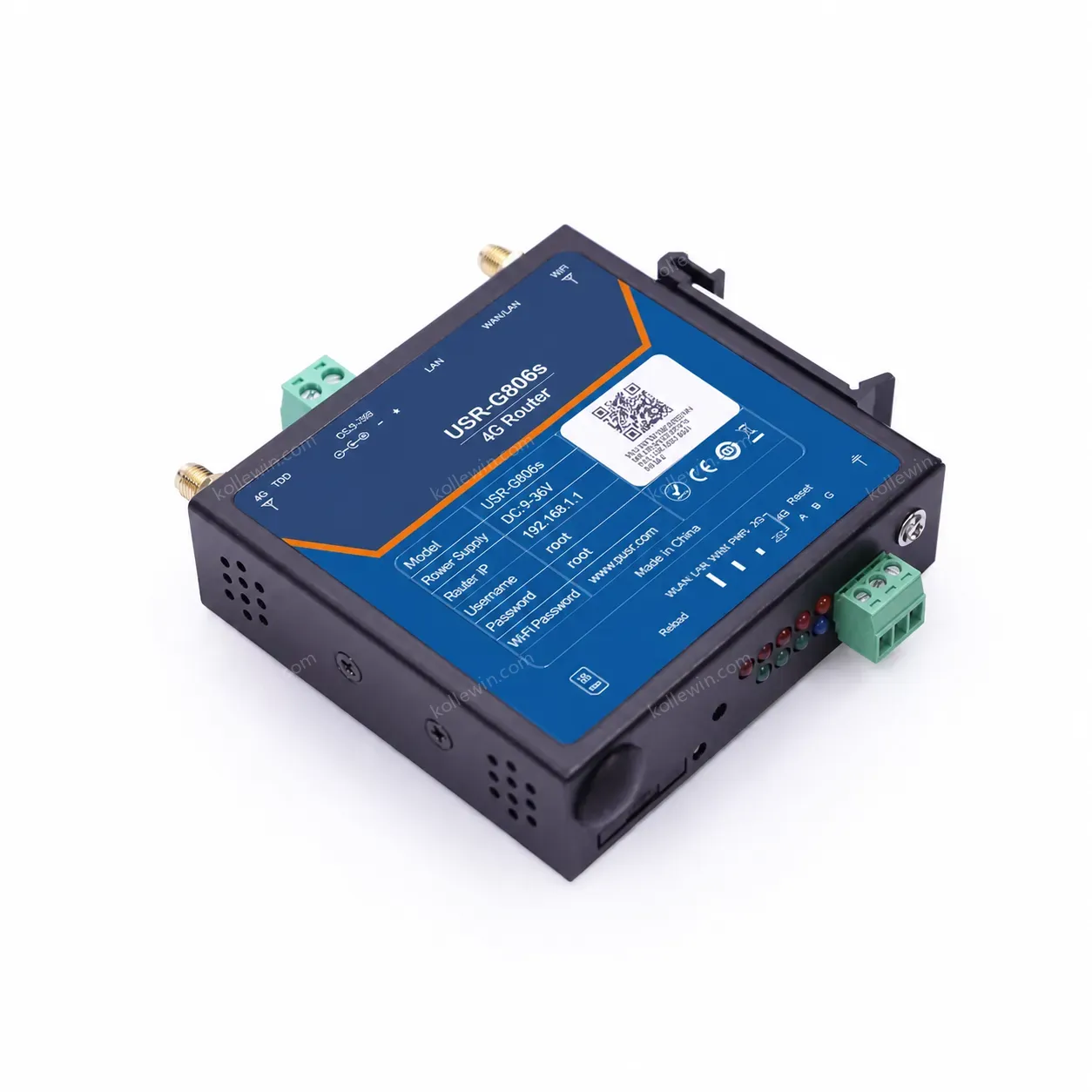 USR-G806s 4G Industrial LTE WIFI Router RS485 Port Two LAN Ports