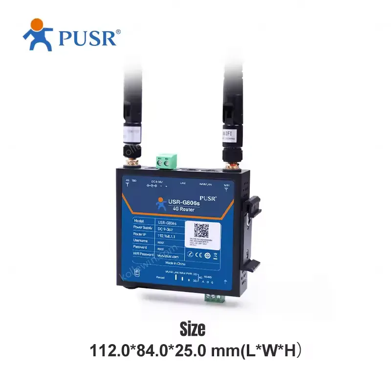 USR-G806s-EAU 4G Industrial Cellular Router Support WiFi VPN and RS485 With Serial Ports 1*WAN/LAN 1*LAN