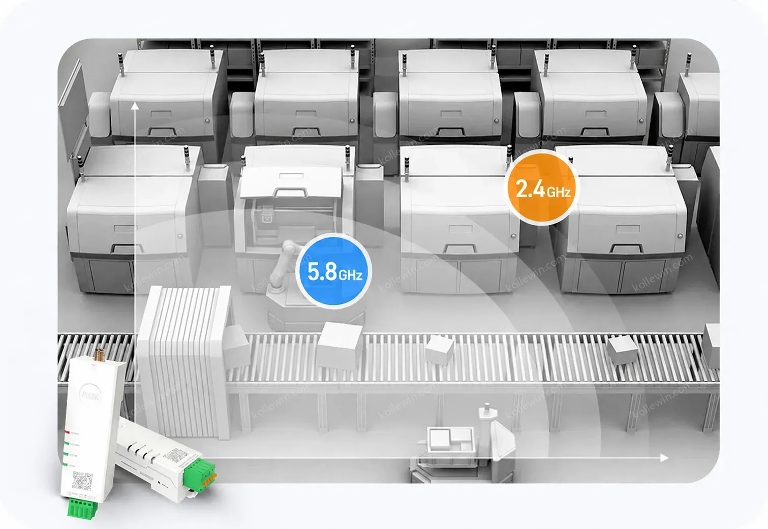 PUSR serial to TCP/IP server RS485/232 to Dual Band WiFi Converter Modbus RTU to TCP Gateway IEEE802.11 a/b/g/n USR-DR164/162