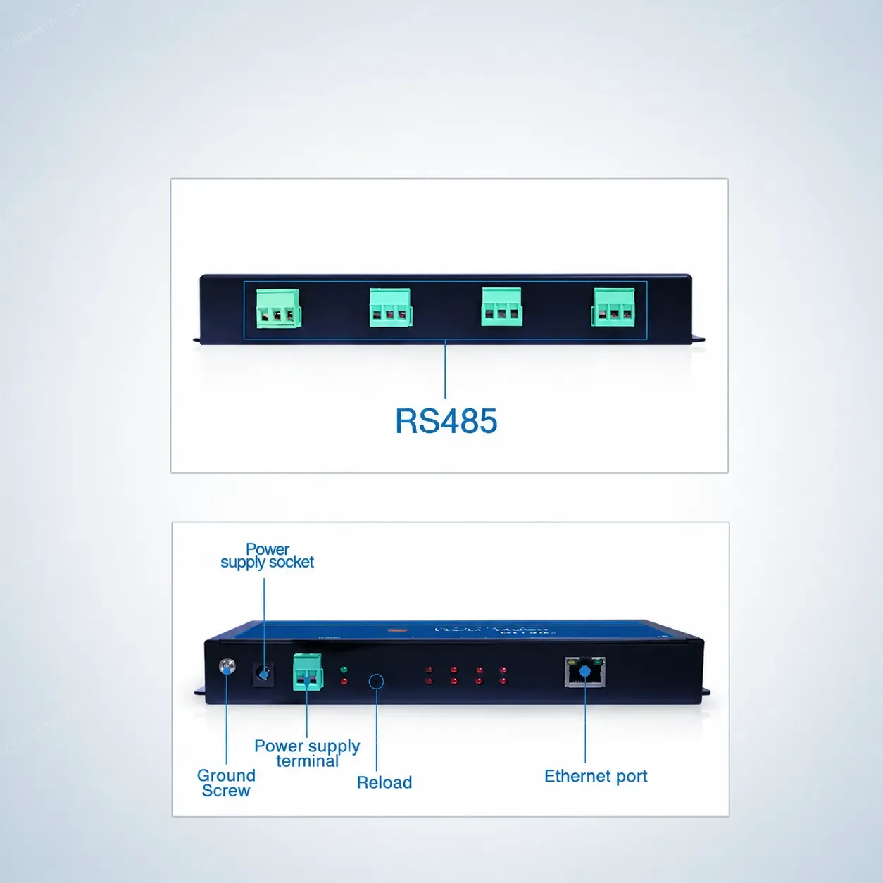 USR-N540 H7-4 Version 4 Ports Serial Server RS485 Ethernet Converter IoT Device Modbus Gateway MQTT/SSL DC 9-36V 2-Year Warranty