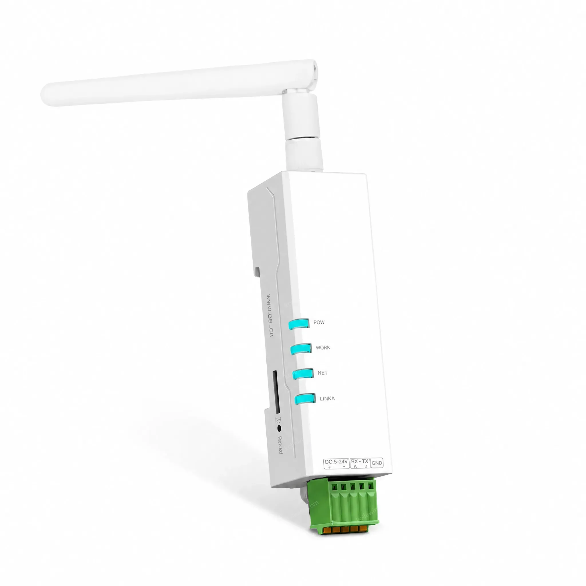 PUSR DIN Rail 4G Modem+SIM Competitive Data Plan Easy Config: at Command, Config Utility 1200M USR-DR154-E