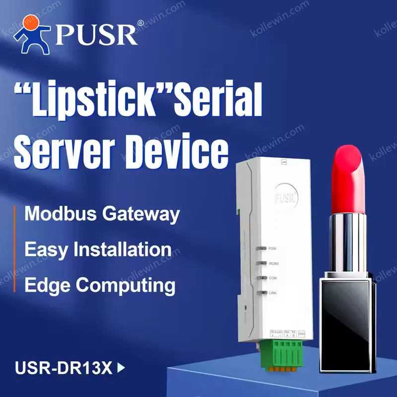 PUSR Small DIN Rail RS485/RS232 to Ethernet Modbus RTU to TCP/MQTT/UDP/HTTP Gateway USR-DR132/DR134 IoT