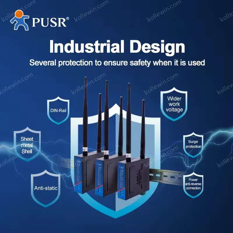 USR-G806-AU Industrial 4G LTE Router with OpenVPN & Firewall SIM Card Slot 2-Year Warranty for Australia Taiwan NZ Latin America