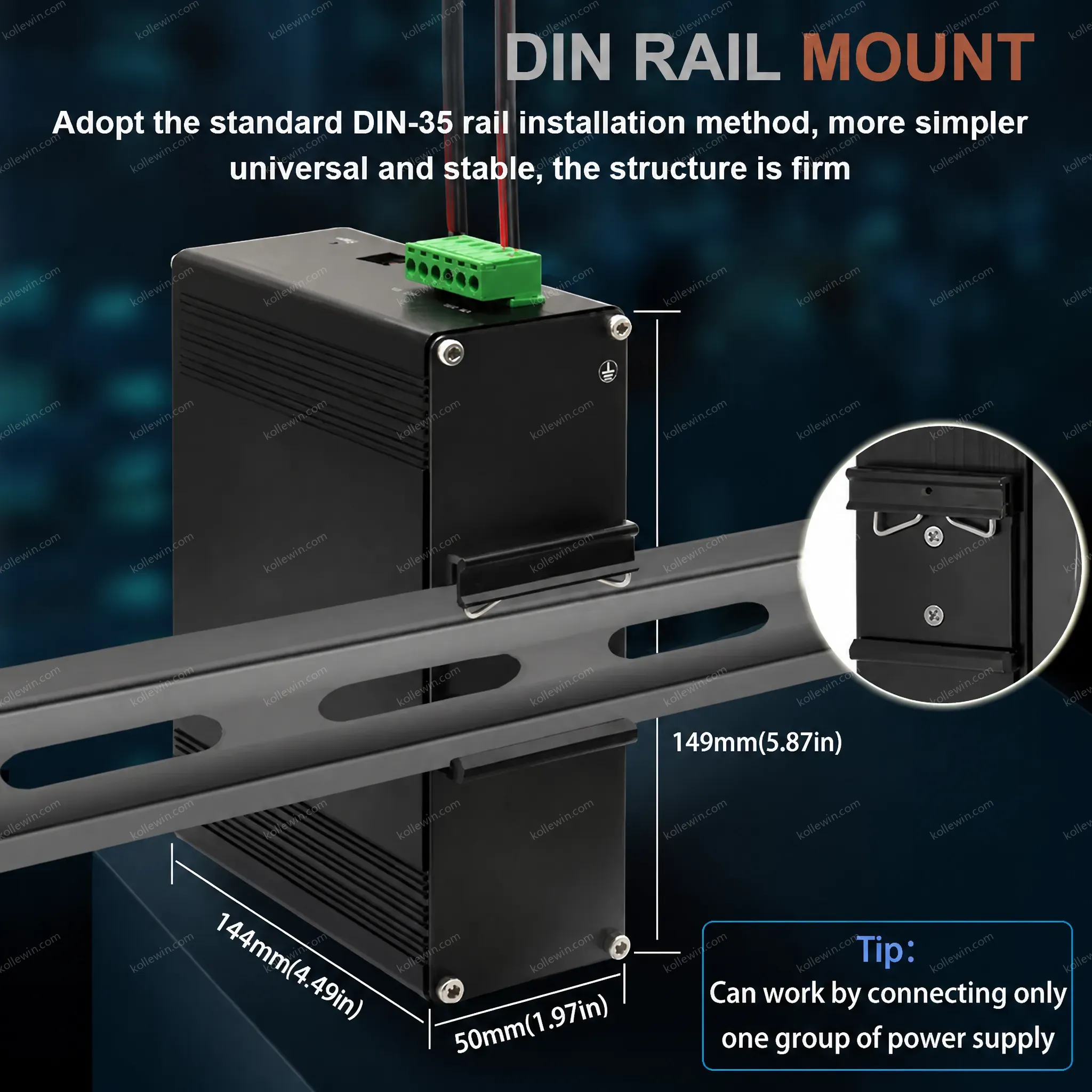 Managed Network Switch Industrial L2+ 8 Port 10/100/1000T + 4 Port 1000X SFP Gigabit Ethernet Switch