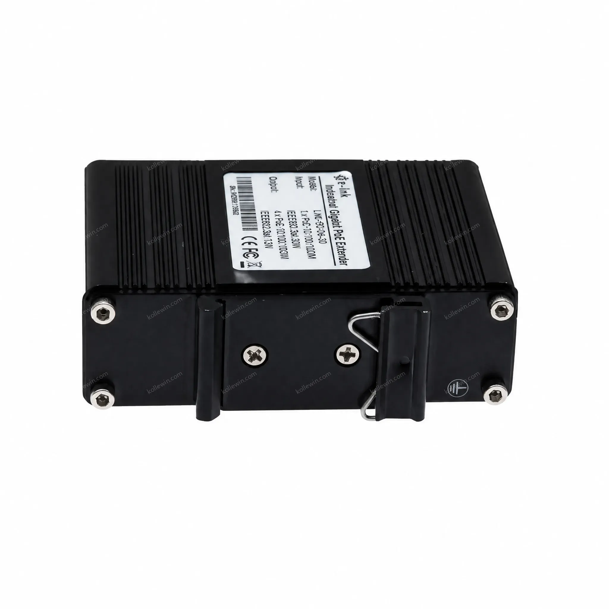 Industrial Gigabit PoE Extender with 50~57V DC Input Power 30W DIN-Rail and Wall Mount for CCTV