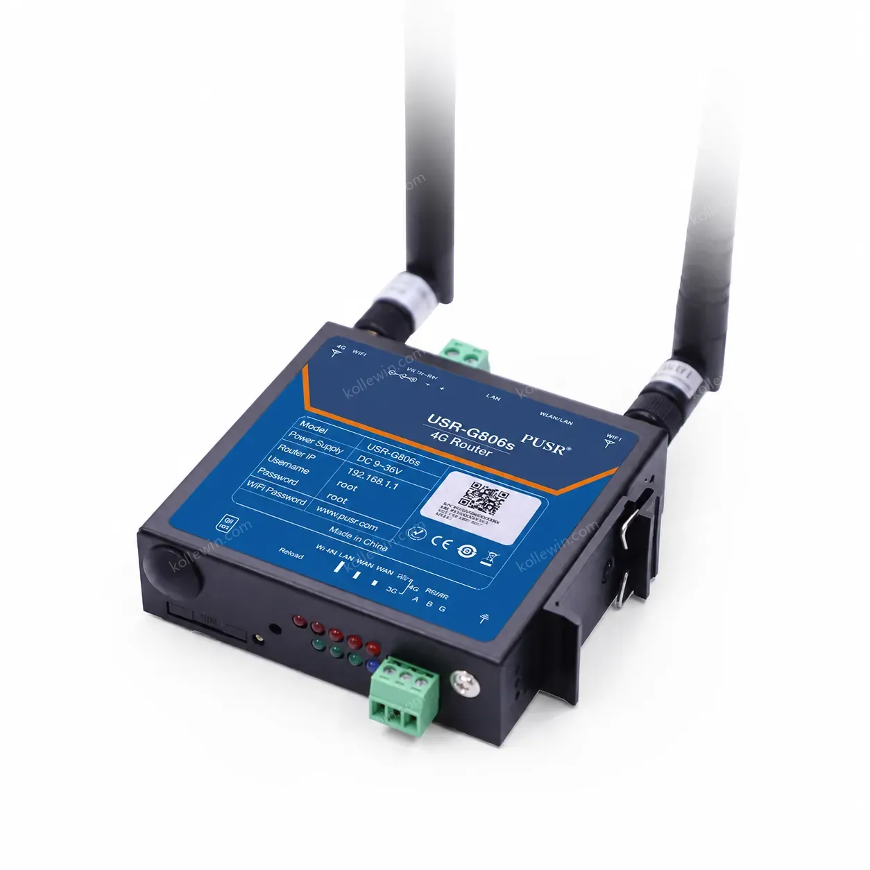 USR-G806s 4G Industrial LTE WIFI Router RS485 Port Two LAN Ports