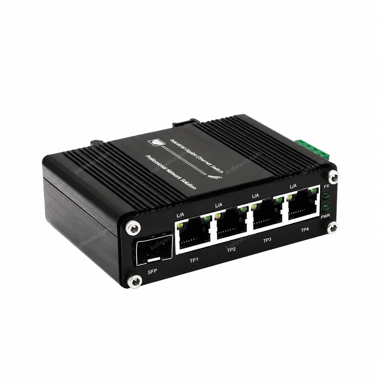 Mini Industrial Solar Voltage Booster 2-Port 10/100/1000/2500Base-T 802.3at PoE+ to 2-Port 10G SFP+ Ethernet Switch