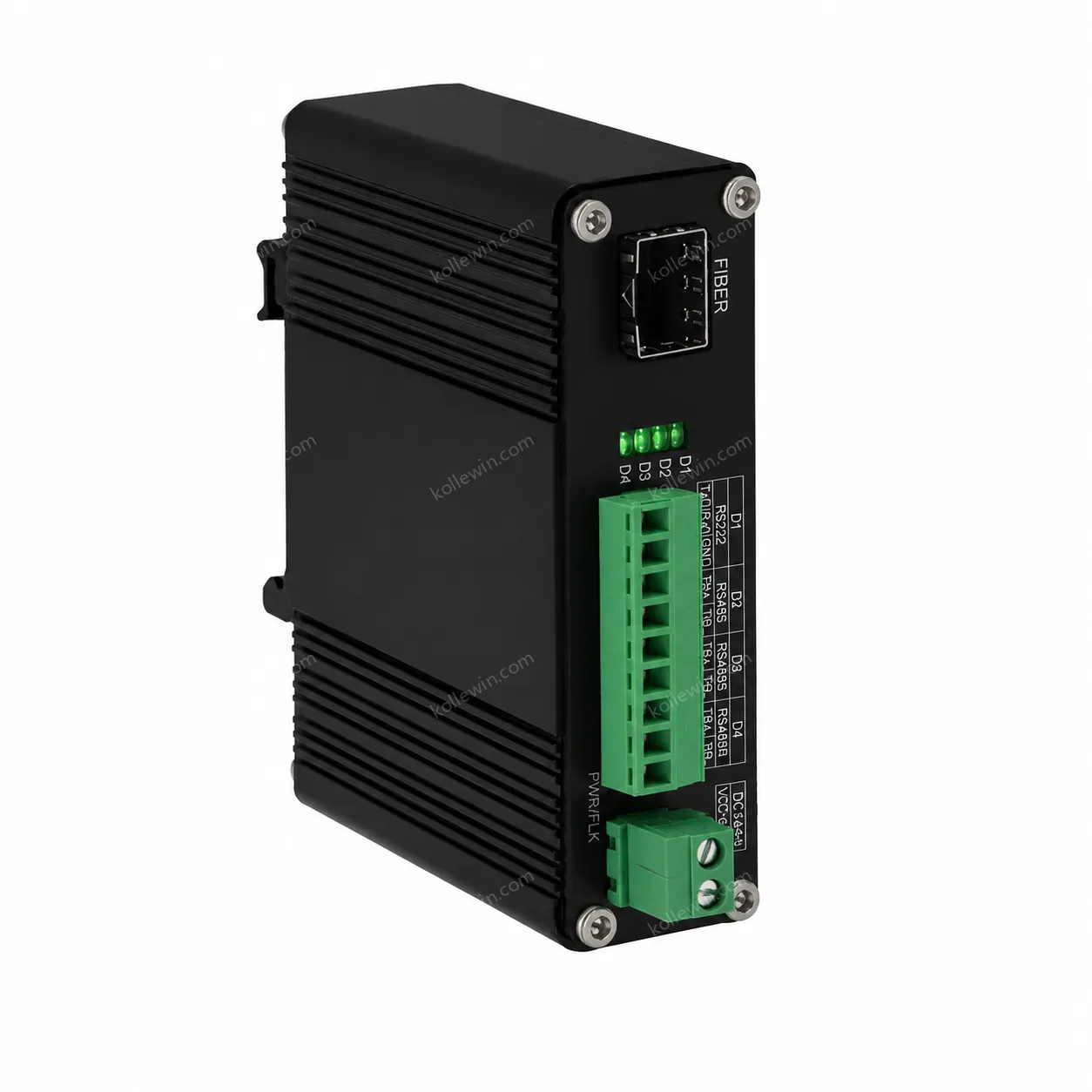 Industrial Serial RS232 RS485 RS422 Fiber Optic Modem Din Rail Outdoor SFP Media Converter