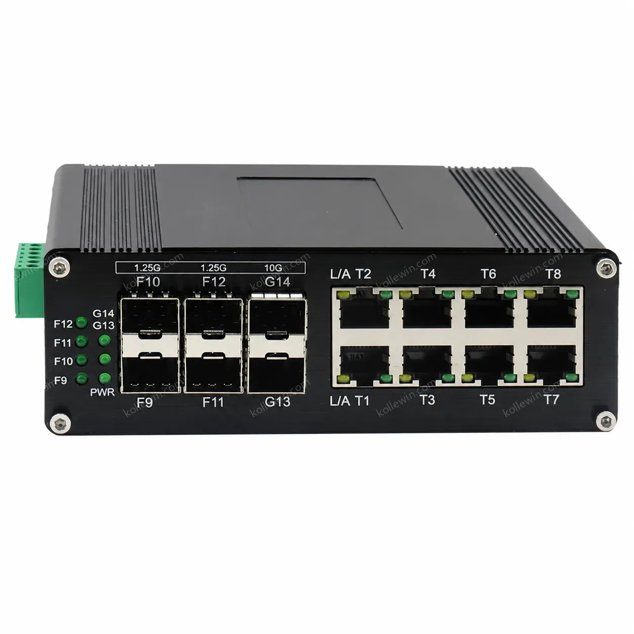 14 Port Network Switch, Industrial L2+ 8-Port 10/100/1000T + 4-Port 1G SFP + 2-Port 10G SFP+ Managed Ethernet Switch