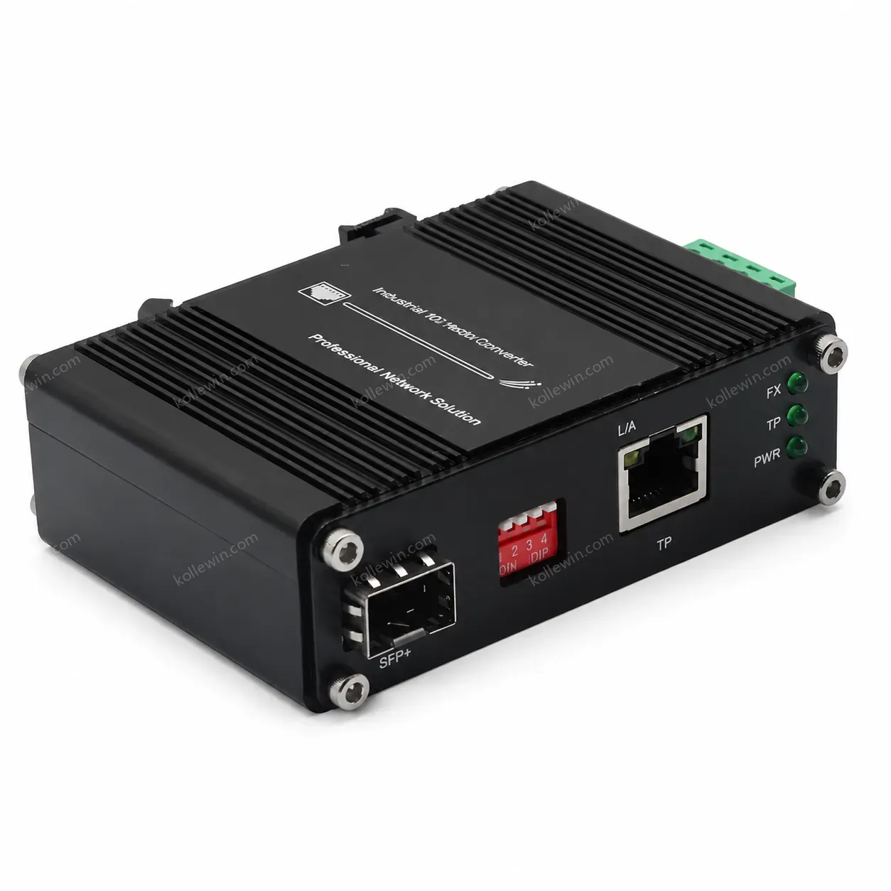 Mini Industrial Fiber Media Converter 10G 5G 2.5G 1G 100M Copper RJ45 to 10G SFP+ Port with IEEE802.3at bt 30W 60W 90W PoE