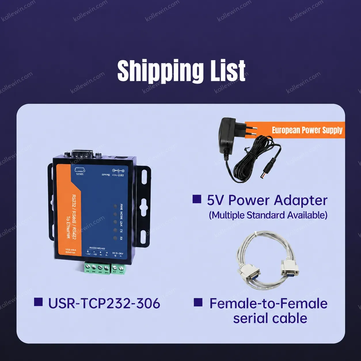 USR-TCP232-306 Cost-effective Modbus Gateway Modbus RTU to TCP RS232 RS485 to Ethernet Serial Device Server
