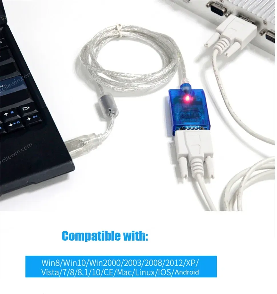 UOTEK 3M USB to RS232 Converter DB9 USB2.0 RS-232 Conversion Cable Serial Connector COM Adapter with Imported Chip UT-880J