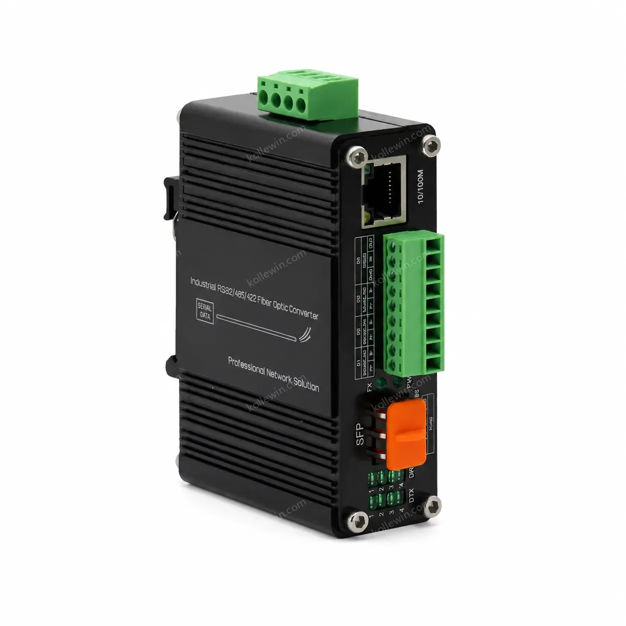 Industrial 10/100/1000Base-T to 1000Base-X SFP Media Converter