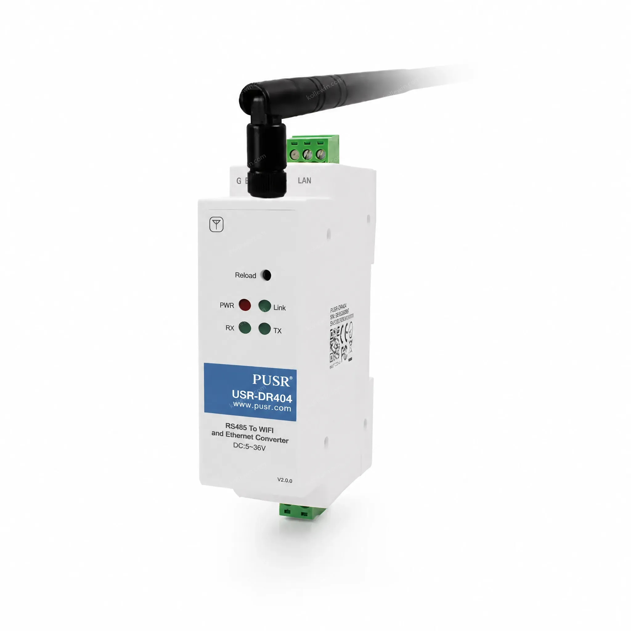 USR-DR404 Din Rail Modbus Gateway RS485 Serial to WIFI Ethernet Converter