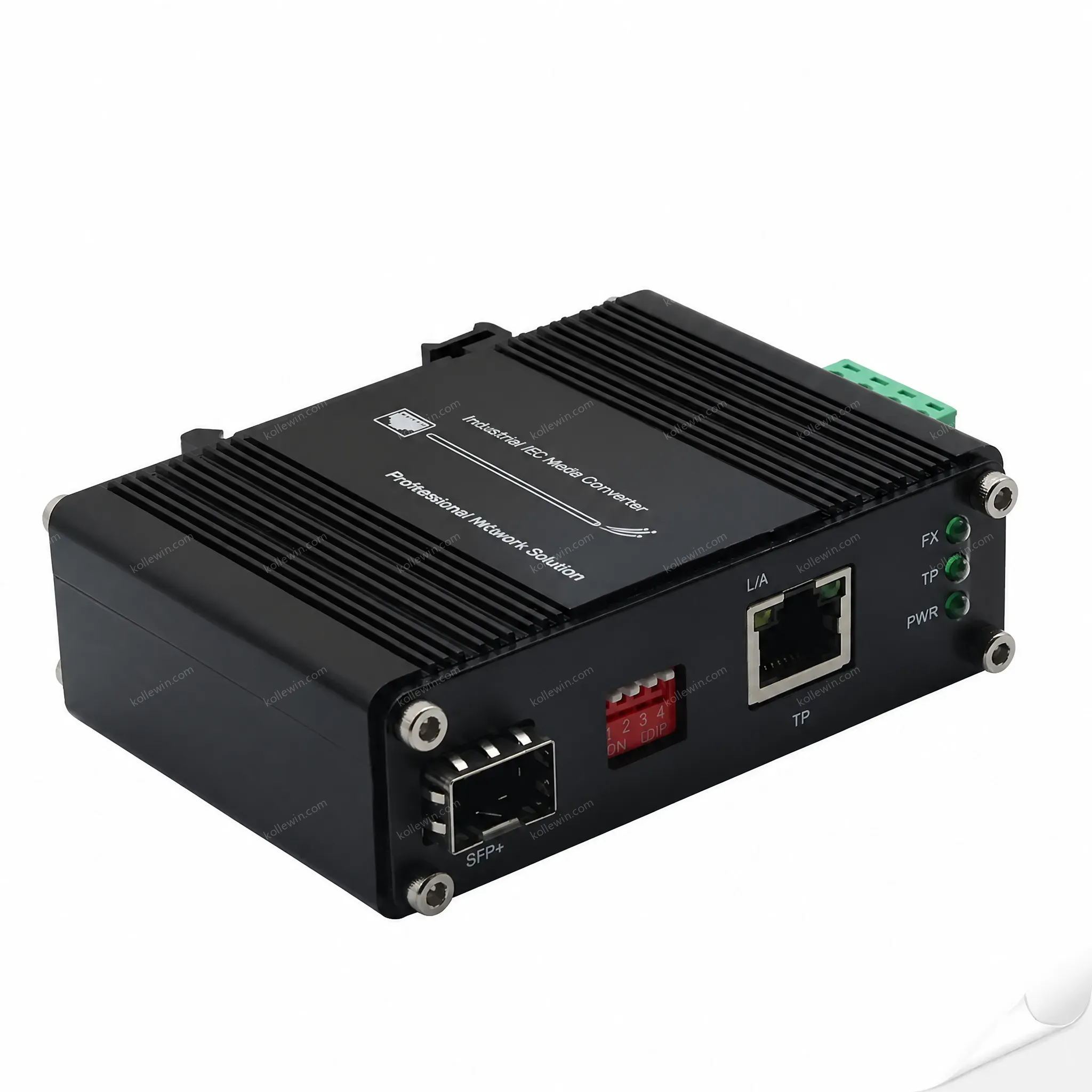 10G Fiber Media Converter 10G 5G 2.5G 1G 100M Copper to 10GBASE-X SFP Din Rail Industrial Fiber Ethernet Media Converter